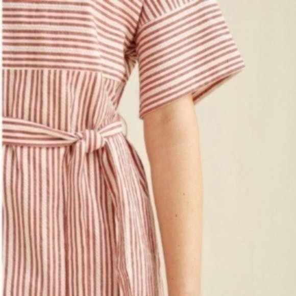 NWT People Tree Organic Cotton Stripe Dress - Picture 3 of 4